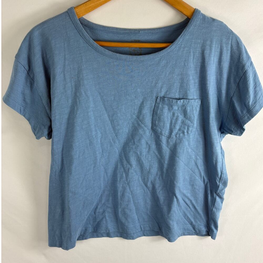 J Crew Short Sleeve Boxy T Shirt Organic Cotton Size Small